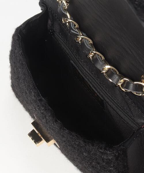 en recre（アンレクレ）の「【Mrose】ボアショルダーバッグ（ショルダーバッグ・レディース・ベージュ/ブラック・FREE）」の14枚目の写真