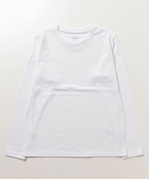 TIGORA(ティゴラ)の「ティゴラ TIGORA IHEATロングTシャツ(Tシャツ/カットソー・レディース・ブラック/ホワイト・S/XL/M/L)」の1枚目の写真