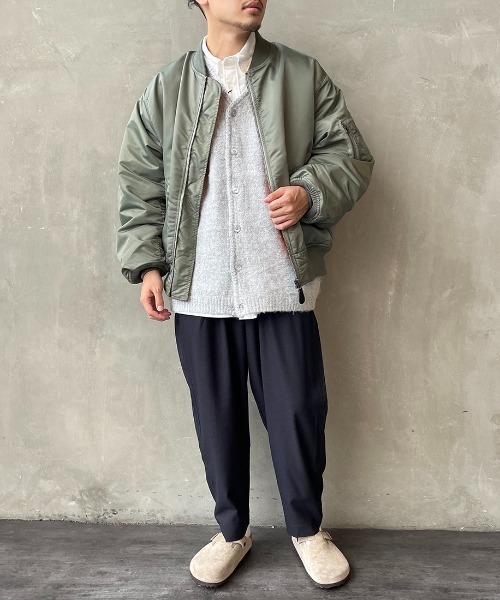 JEANS FACTORY Clothes（ジーンズファクトリークローズ）の「【FINEBOYS 2月号掲載】[Jeans Factory Clothes/ジーンズファクトリークローズ] ビックシルエット MA-1（MA-1・レディース・ブラック/オリーブ/ホワイト・S/M/L/XL）」の7枚目の写真