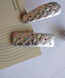 BARELY BLUE | 【 BARELY BLUE / ベアリーブルー 】 カラフル  ビジュー ヘアピン(ヘアピン)