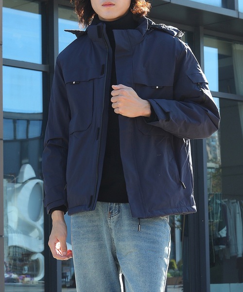 Cloudstyle(クラウドスタイル)の「【Cloudstyle】ファンクショナルファブリック ビッグシルエットマウンテンパーカー / 撥水 / 防風(マウンテンパーカー・メンズ・グリーン/ブラック/ネイビー・MEDIUM/LARGE/X-LARGE)」の1枚目の写真