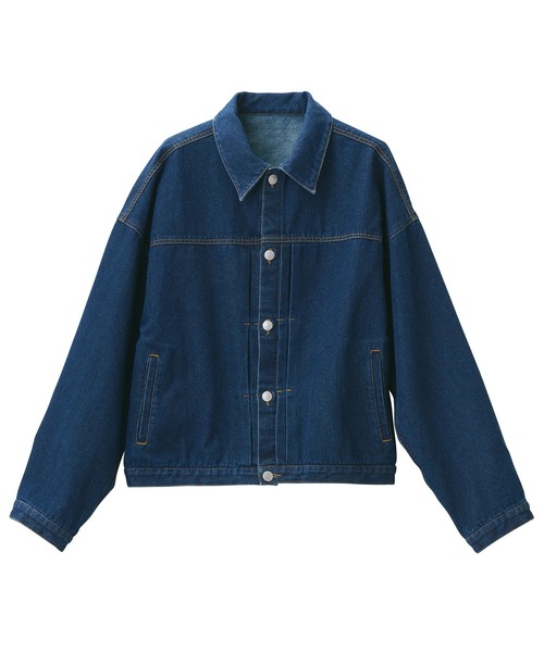 RANAN(ラナン)の「ボリュームスリーブデニムジャケット(デニムジャケット・レディース・ブラック/インディゴブルー・LL/M/L)」の4枚目の写真