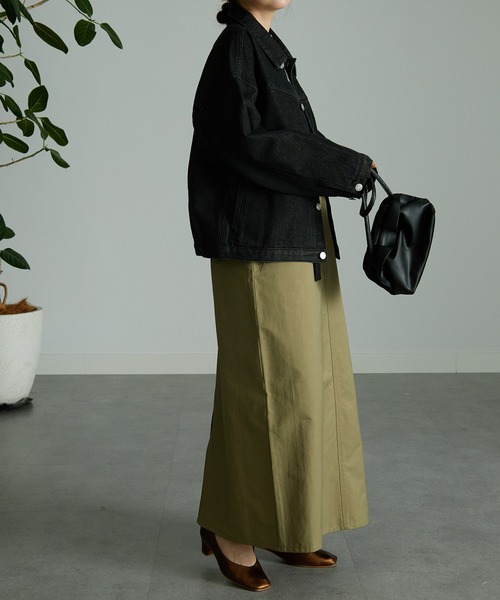 RANAN(ラナン)の「ボリュームスリーブデニムジャケット(デニムジャケット・レディース・ブラック/インディゴブルー・LL/M/L)」の20枚目の写真