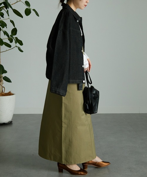 RANAN(ラナン)の「ボリュームスリーブデニムジャケット(デニムジャケット・レディース・ブラック/インディゴブルー・LL/M/L)」の19枚目の写真