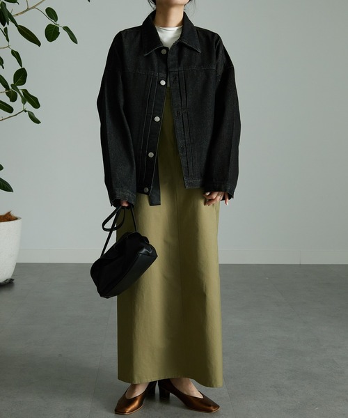 RANAN(ラナン)の「ボリュームスリーブデニムジャケット(デニムジャケット・レディース・ブラック/インディゴブルー・LL/M/L)」の16枚目の写真