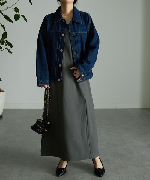 RANAN(ラナン)の「ボリュームスリーブデニムジャケット(デニムジャケット・レディース・ブラック/インディゴブルー・LL/M/L)」の14枚目の写真