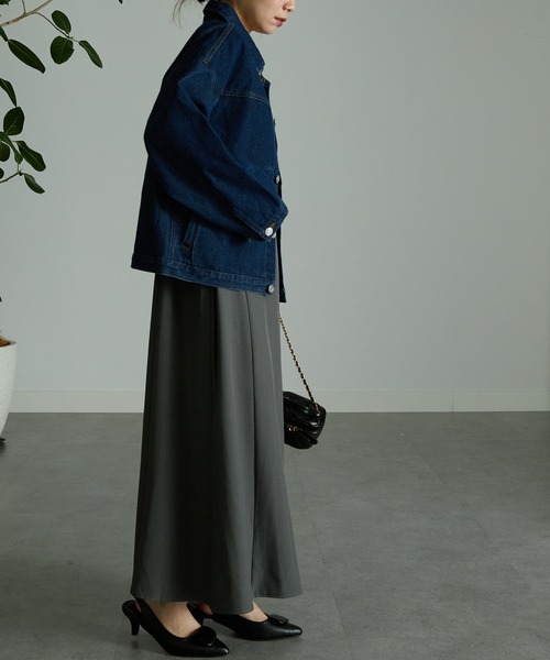 RANAN(ラナン)の「ボリュームスリーブデニムジャケット(デニムジャケット・レディース・ブラック/インディゴブルー・LL/M/L)」の11枚目の写真