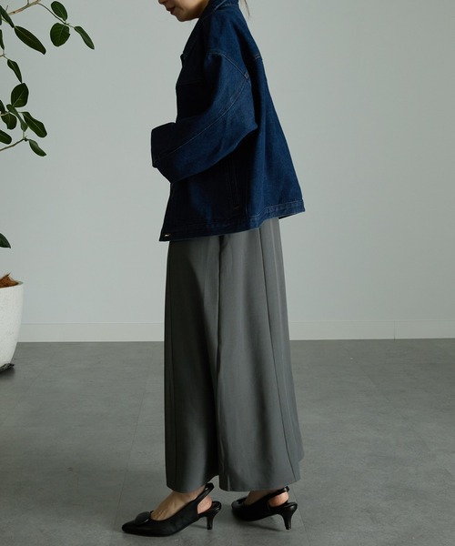 RANAN(ラナン)の「ボリュームスリーブデニムジャケット(デニムジャケット・レディース・ブラック/インディゴブルー・LL/M/L)」の8枚目の写真