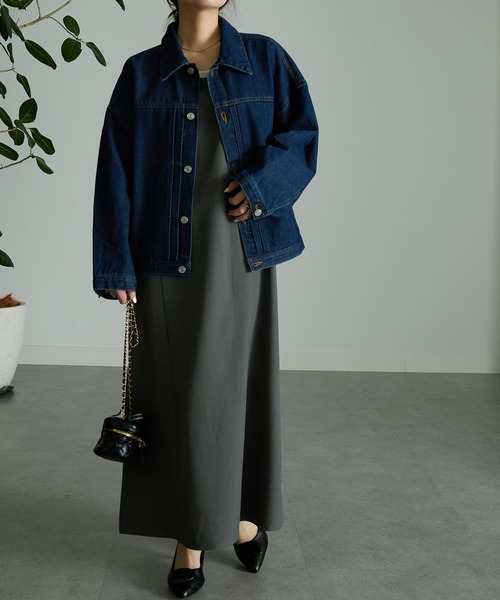 RANAN(ラナン)の「ボリュームスリーブデニムジャケット(デニムジャケット・レディース・ブラック/インディゴブルー・LL/M/L)」の7枚目の写真