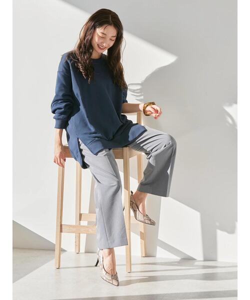 AMERICAN HOLIC（アメリカンホリック）の「バックコクーン裏毛チュニック（チュニック・レディース・チャコールグレー/イエロー/ネイビー/アイボリー・L/M）」の10枚目の写真