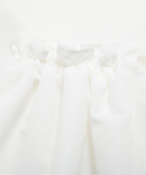 Fit more（フィットモア）の「バルーン切り替えペプラムトップス（Tシャツ/カットソー・レディース・ホワイト/ネイビー/ブラック/ブルー・FREE）」の11枚目の写真