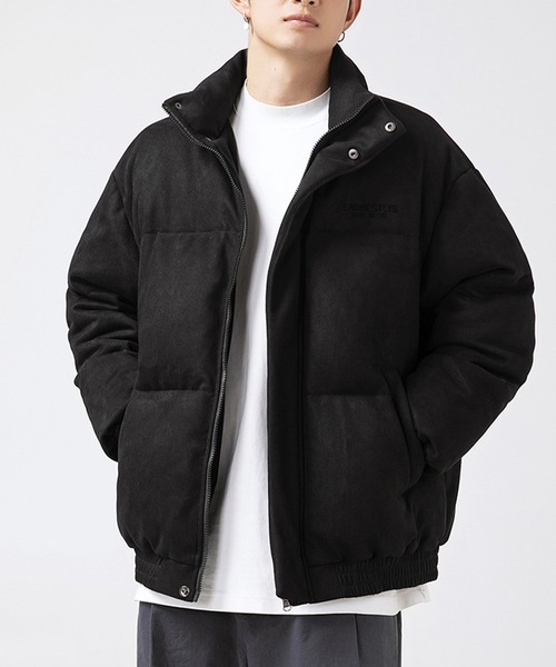 aimoha（アイモハ）の「aimoha outdoor ユニセックス　スエード調中綿ダウンジャケット（ダウンジャケット/コート・レディース・ブラック/グリーン/オフホワイト・LARGE/MEDIUM/X-LARGE）」の10枚目の写真