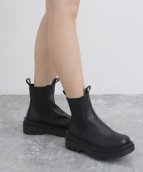 Miniministore(ミニミニストア)の「ショートブーツ レディース 靴 韓国(ブーツ・レディース・ブラック・23.5cm/23.0cm/25.0cm/24.0cm/22.5cm/24.5cm)」の8枚目の写真