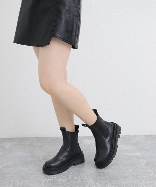 Miniministore(ミニミニストア)の「ショートブーツ レディース 靴 韓国(ブーツ・レディース・ブラック・23.5cm/23.0cm/25.0cm/24.0cm/22.5cm/24.5cm)」の9枚目の写真