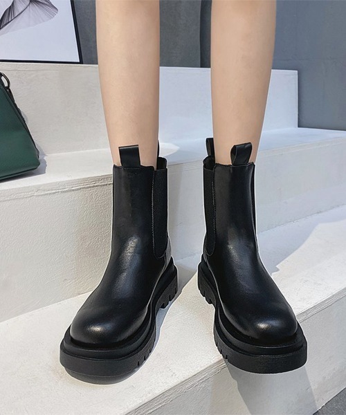 Miniministore(ミニミニストア)の「ショートブーツ レディース 靴 韓国(ブーツ・レディース・ブラック・23.5cm/23.0cm/25.0cm/24.0cm/22.5cm/24.5cm)」の11枚目の写真