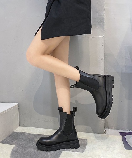 Miniministore(ミニミニストア)の「ショートブーツ レディース 靴 韓国(ブーツ・レディース・ブラック・23.5cm/23.0cm/25.0cm/24.0cm/22.5cm/24.5cm)」の13枚目の写真