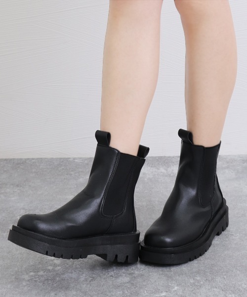 Miniministore(ミニミニストア)の「ショートブーツ レディース 靴 韓国(ブーツ・レディース・ブラック・23.5cm/23.0cm/25.0cm/24.0cm/22.5cm/24.5cm)」の6枚目の写真