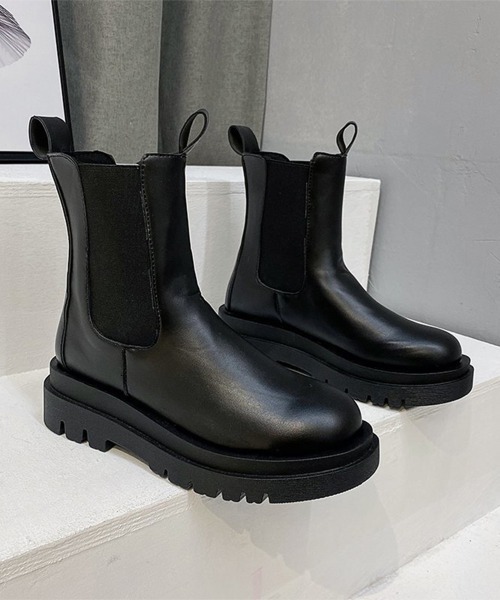 Miniministore(ミニミニストア)の「ショートブーツ レディース 靴 韓国(ブーツ・レディース・ブラック・23.5cm/23.0cm/25.0cm/24.0cm/22.5cm/24.5cm)」の5枚目の写真