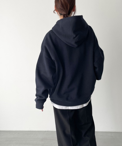CANAL JEAN(キャナルジーン)の「1975 TOKYO BOWLS裏起毛パーカー(パーカー・レディース・アッシュ/ネイビー・LARGE/X-LARGE)」の8枚目の写真