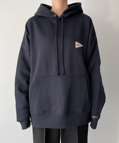 CANAL JEAN(キャナルジーン)の「1975 TOKYO BOWLS裏起毛パーカー(パーカー・レディース・アッシュ/ネイビー・LARGE/X-LARGE)」の15枚目の写真