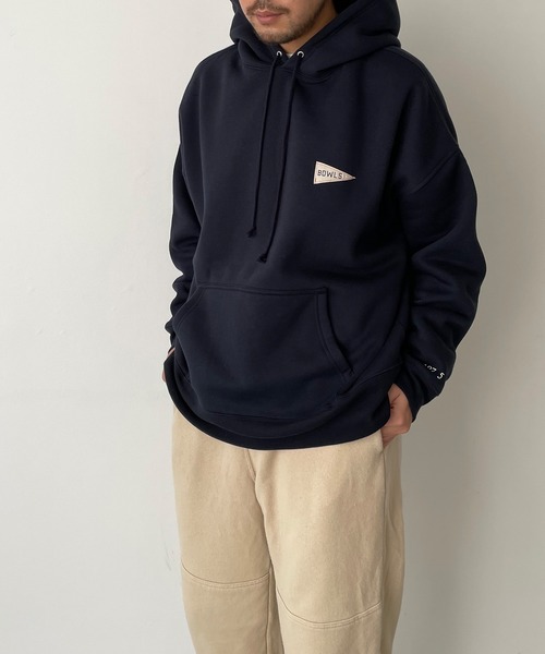 CANAL JEAN(キャナルジーン)の「1975 TOKYO BOWLS裏起毛パーカー(パーカー・レディース・アッシュ/ネイビー・LARGE/X-LARGE)」の13枚目の写真