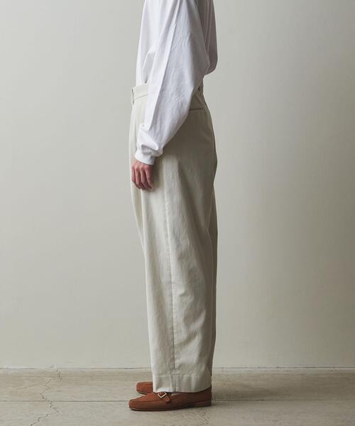 Steven Alan（スティーブンアラン）の「＜Steven Alan＞ ブラッシュドコットン インツープリーツ ドレス トラウザーズ（スラックス・メンズ・ベージュ/ブラック/オフホワイト・XL/S/L/M）」の13枚目の写真