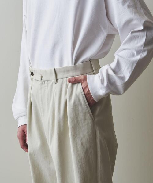 Steven Alan（スティーブンアラン）の「＜Steven Alan＞ ブラッシュドコットン インツープリーツ ドレス トラウザーズ（スラックス・メンズ・ベージュ/ブラック/オフホワイト・XL/S/L/M）」の16枚目の写真