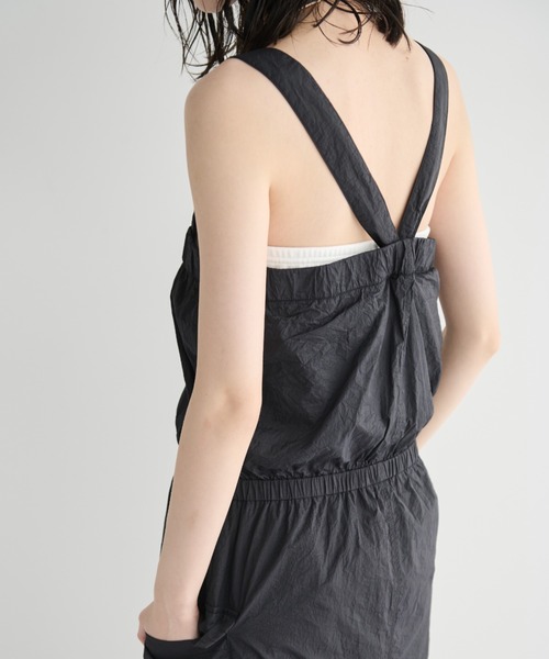 MERLOT（メルロー）の「サロペットロングジャンパースカート（ジャンパースカート・レディース・ブラック/ブルー・FREE）」の10枚目の写真