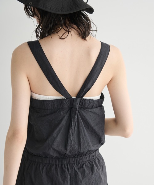 MERLOT（メルロー）の「サロペットロングジャンパースカート（ジャンパースカート・レディース・ブラック/ブルー・FREE）」の11枚目の写真