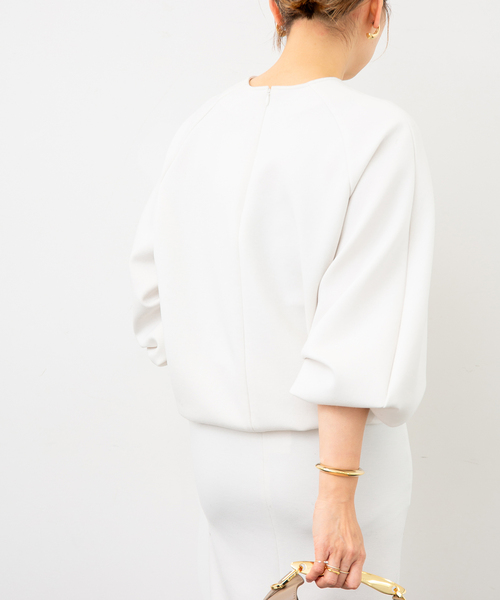 Deuxieme Classe dumblefit プルオーバー　ホワイト 追加dumblefit クルーネック プルオーバー（シャツ/ブラウス