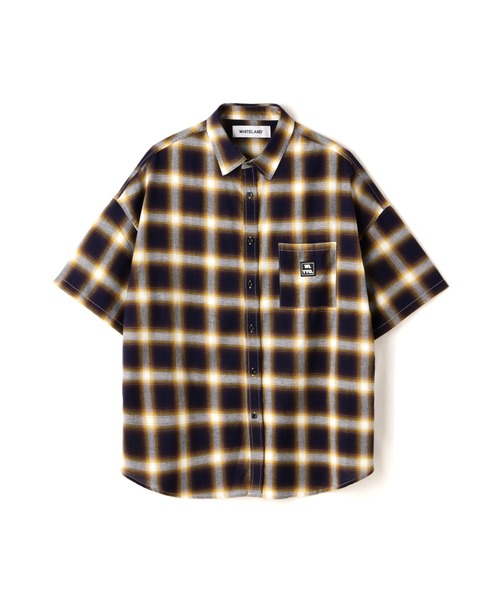 WHITELAND(ホワイトランド)の「【WEB&DEPOT限定】WHITELAND/ホワイトランド/OWL/OMBRE CHECK SSH(シャツ/ブラウス・レディース・グリーン/ホワイト/イエロー/レッド・L/M)」の3枚目の写真