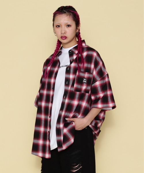 WHITELAND(ホワイトランド)の「【WEB&DEPOT限定】WHITELAND/ホワイトランド/OWL/OMBRE CHECK SSH(シャツ/ブラウス・レディース・グリーン/ホワイト/イエロー/レッド・L/M)」の11枚目の写真
