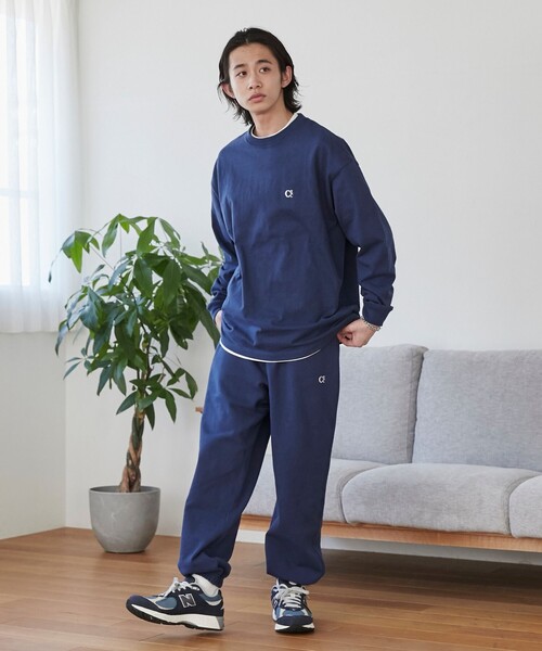 coen（コーエン）の「§【CEC】ヘビーオンス刺繍スウェットパンツ（スウェットパンツ・メンズ・ネイビー/グレー・S/M/L/XL）」の5枚目の写真