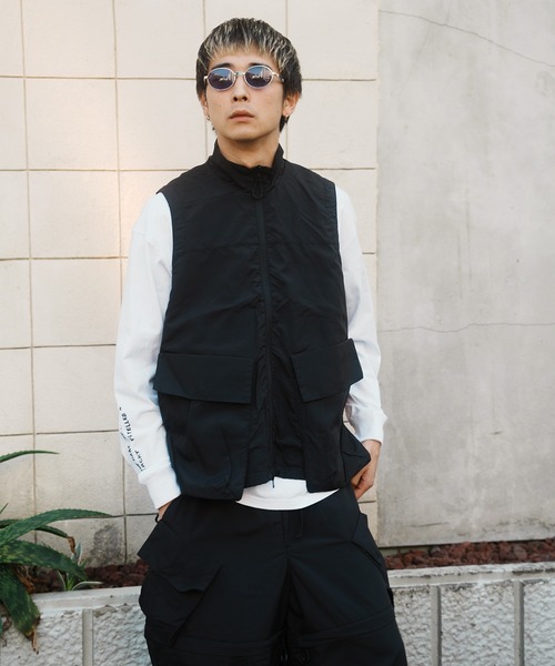 JACKROSE（ジャックローズ）の「JE-NYLON TECH VEST（その他アウター・メンズ・ブラック/ベージュ・M/L）」の9枚目の写真