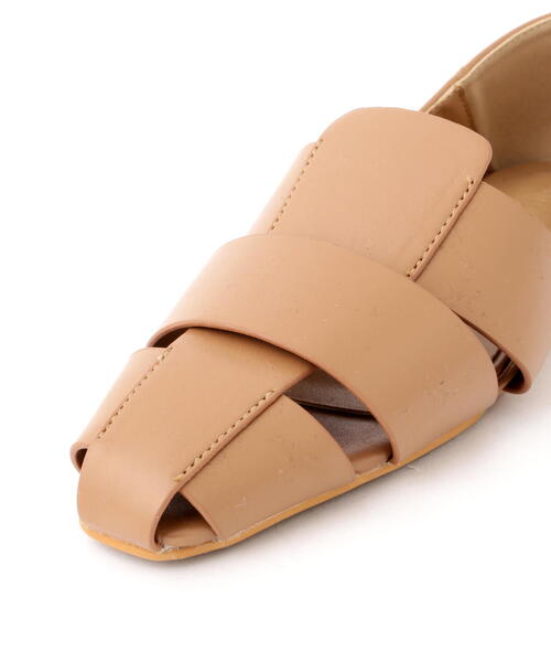 FREE'S MART（フリーズマート）の「◆グルカフラットシューズ（スリッポン・レディース・ブラック/ベージュ・SMALL/MEDIUM）」の15枚目の写真