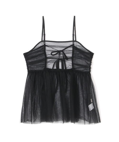 FREE'S MART（フリーズマート）の「チュールビスチェ（シャツ/ブラウス・レディース・ホワイト/ブラック/グレー・FREE）」の4枚目の写真