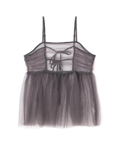 FREE'S MART（フリーズマート）の「チュールビスチェ（シャツ/ブラウス・レディース・ホワイト/ブラック/グレー・FREE）」の16枚目の写真