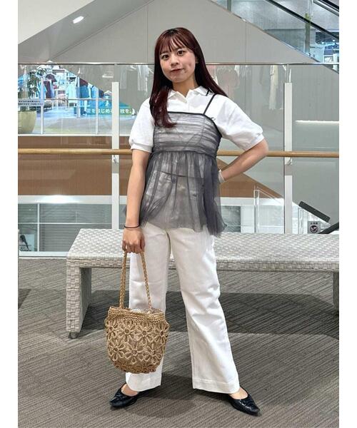 FREE'S MART（フリーズマート）の「チュールビスチェ（シャツ/ブラウス・レディース・ホワイト/ブラック/グレー・FREE）」の19枚目の写真