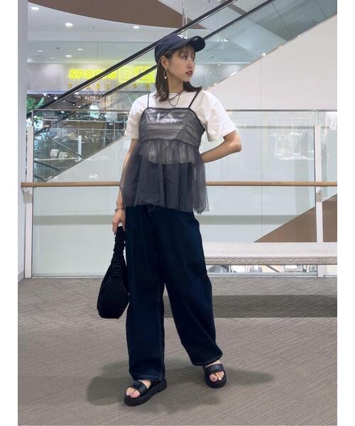 FREE'S MART（フリーズマート）の「チュールビスチェ（シャツ/ブラウス・レディース・ホワイト/ブラック/グレー・FREE）」の20枚目の写真