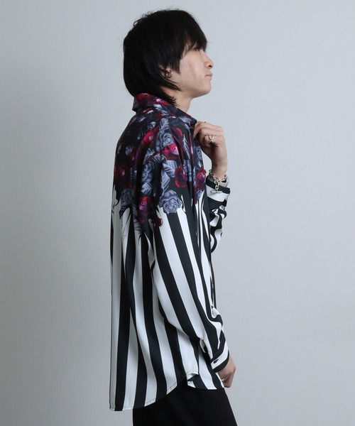ローズプリントパジャマシャツ JACKROSE（ジャックローズ）の「JUDGEMENT フォトプリントシャツ