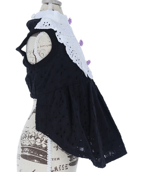 レース★フリル★キャミソールワンピース★調節可能★ ANNA SUI レース☆フリル☆キャミソールワンピース☆調節可能☆ ANNA SUI