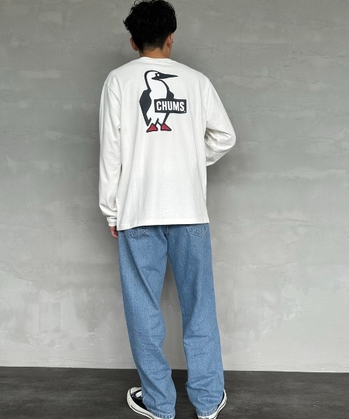 CHUMS（チャムス）の「【WEB限定】[CHUMS/チャムス] ブービーロゴ バックプリントロングスリーブＴシャツ（Tシャツ/カットソー・レディース・ホワイト/ブラック/グレイッシュベージュ・M/L/XL）」の5枚目の写真