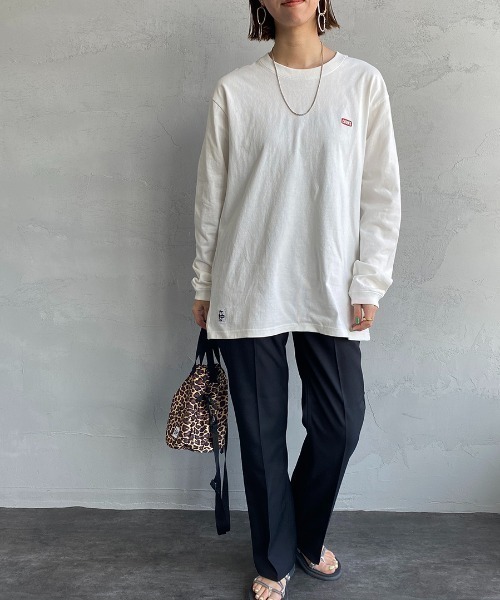 CHUMS（チャムス）の「【WEB限定】[CHUMS/チャムス] ブービーロゴ バックプリントロングスリーブＴシャツ（Tシャツ/カットソー・レディース・ホワイト/ブラック/グレイッシュベージュ・M/L/XL）」の13枚目の写真