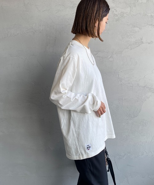 CHUMS（チャムス）の「【WEB限定】[CHUMS/チャムス] ブービーロゴ バックプリントロングスリーブＴシャツ（Tシャツ/カットソー・レディース・ホワイト/ブラック/グレイッシュベージュ・M/L/XL）」の11枚目の写真