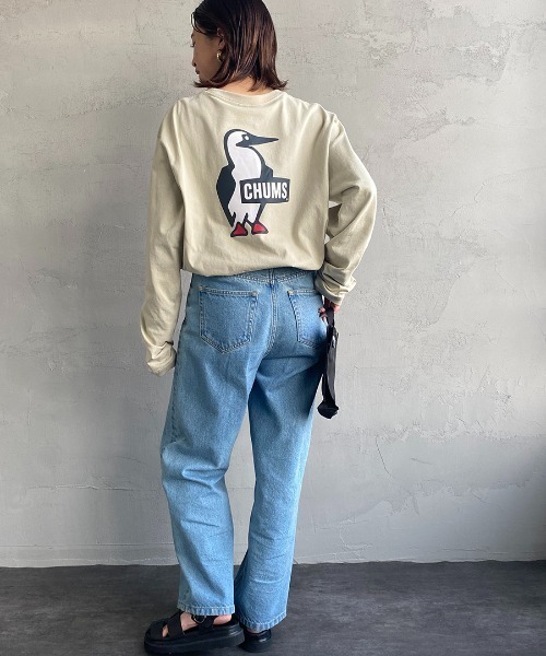 CHUMS（チャムス）の「【WEB限定】[CHUMS/チャムス] ブービーロゴ バックプリントロングスリーブＴシャツ（Tシャツ/カットソー・レディース・ホワイト/ブラック/グレイッシュベージュ・M/L/XL）」の8枚目の写真