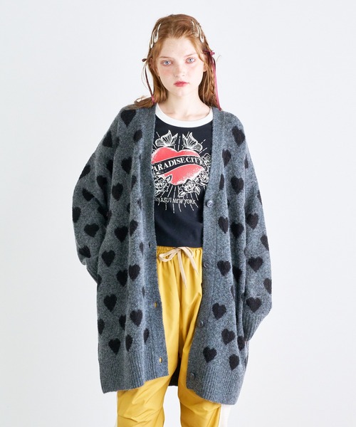 ANNA SUI NYC（アナ スイ エヌ ワイ シー）の「ANNA SUI NYC PARADISE CITY ロングスリーブTシャツ（Tシャツ/カットソー・レディース・ホワイト/ピンク/ブラック/グレー・FREE/M）」の7枚目の写真