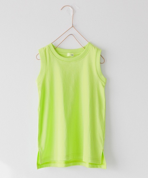 LOWRYS FARM（ローリーズファーム）の「ＵＳＡロングタンクトップ　103980（タンクトップ・キッズ・ホワイト/ブラック/イエロー/チャコールグレー・110cm/150cm/140cm/130cm/120cm）」の4枚目の写真