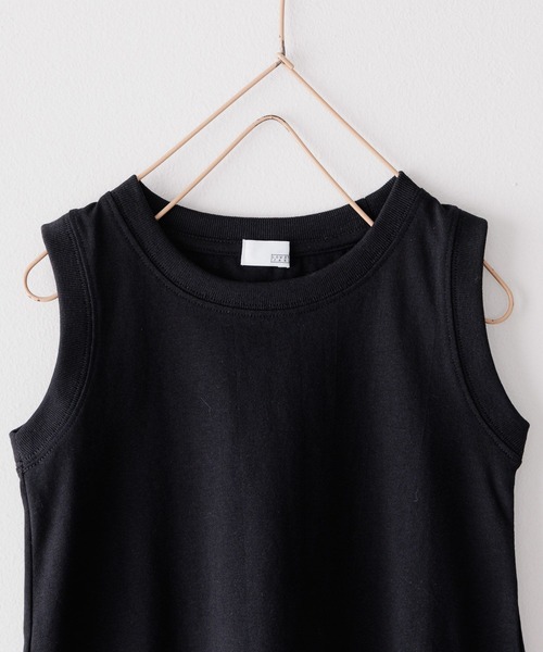 LOWRYS FARM（ローリーズファーム）の「ＵＳＡロングタンクトップ　103980（タンクトップ・キッズ・ホワイト/ブラック/イエロー/チャコールグレー・110cm/150cm/140cm/130cm/120cm）」の6枚目の写真