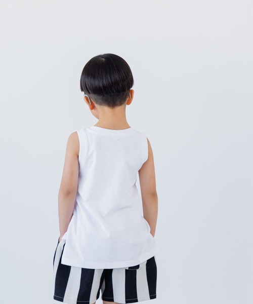 LOWRYS FARM（ローリーズファーム）の「ＵＳＡロングタンクトップ　103980（タンクトップ・キッズ・ホワイト/ブラック/イエロー/チャコールグレー・110cm/150cm/140cm/130cm/120cm）」の18枚目の写真
