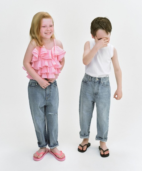 LOWRYS FARM（ローリーズファーム）の「ＵＳＡロングタンクトップ　103980（タンクトップ・キッズ・ホワイト/ブラック/イエロー/チャコールグレー・110cm/150cm/140cm/130cm/120cm）」の20枚目の写真